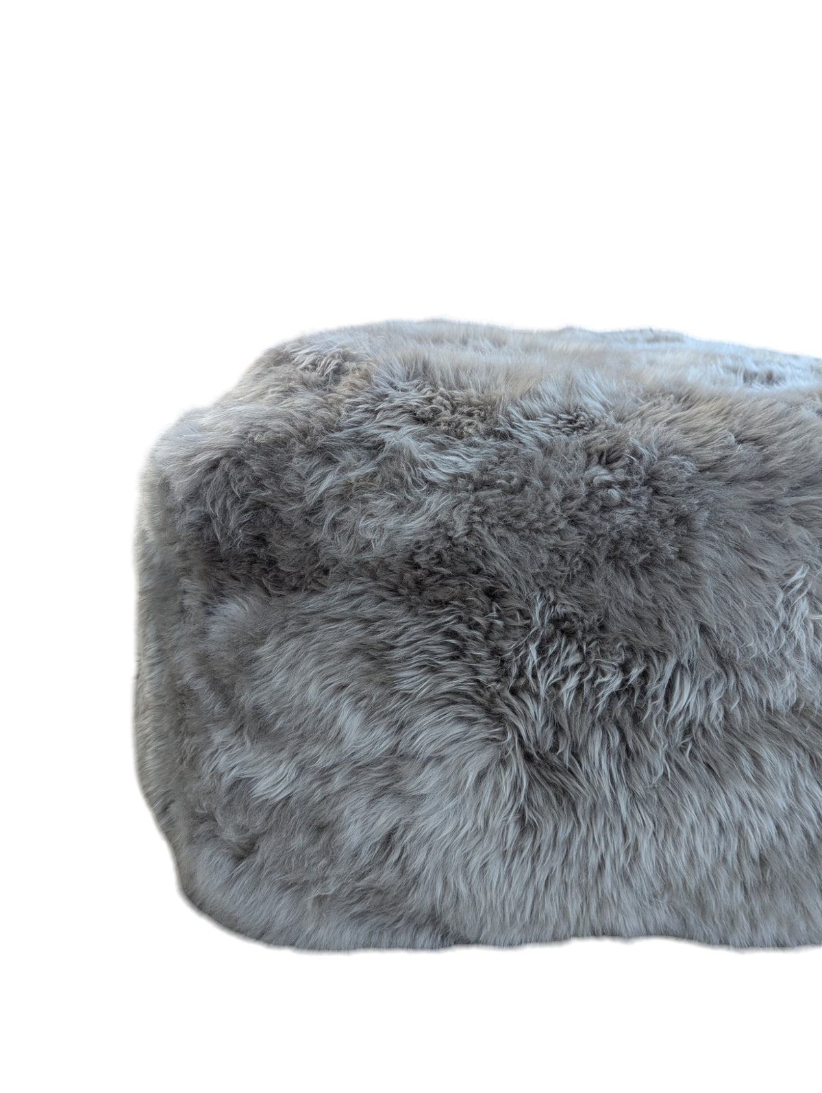 Luxurious Custom Sheepskin Ottoman