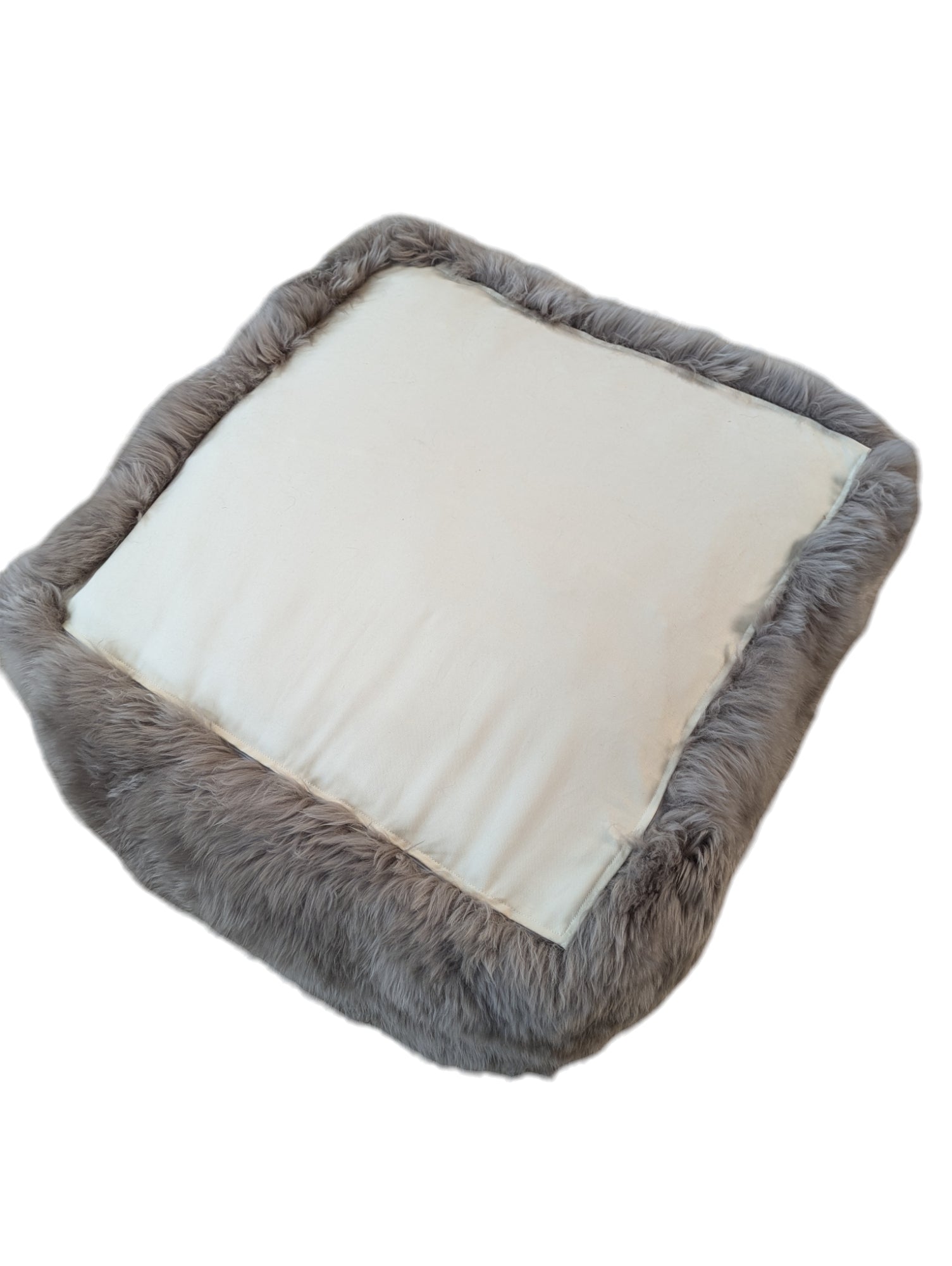 Luxurious Custom Sheepskin Ottoman