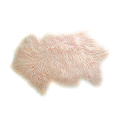 Tibetan Lamb Rug - Baby Pink